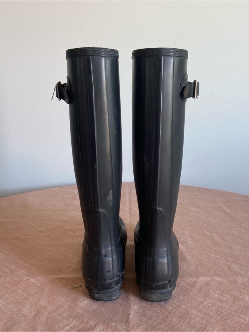 Original Hunter Rain Boot Tall Matte Black Womens Size 8 - Picture 6 of 13